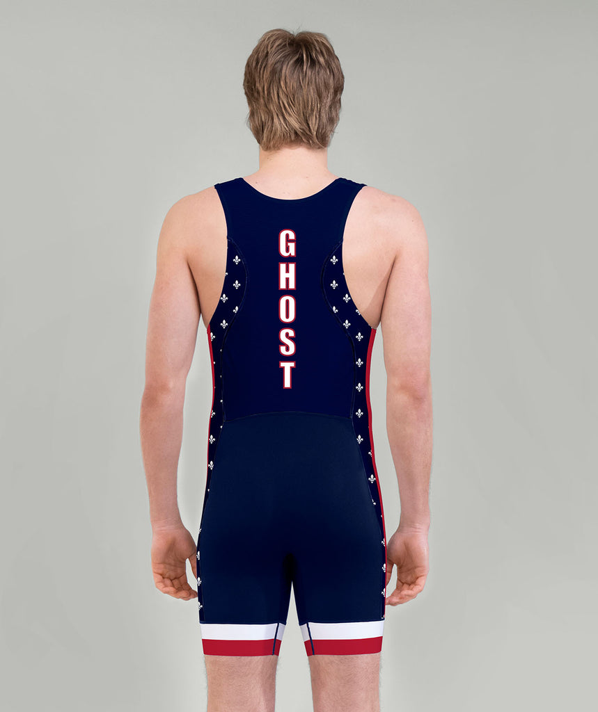 Men's Holy Ghost Prep Pro Unisuit - Navy/Red