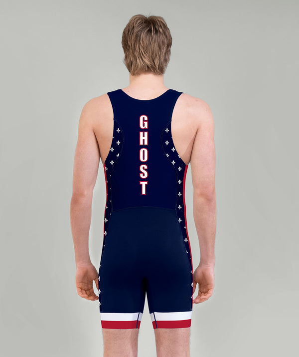 Men's Holy Ghost Prep Pro Unisuit - Navy/Red