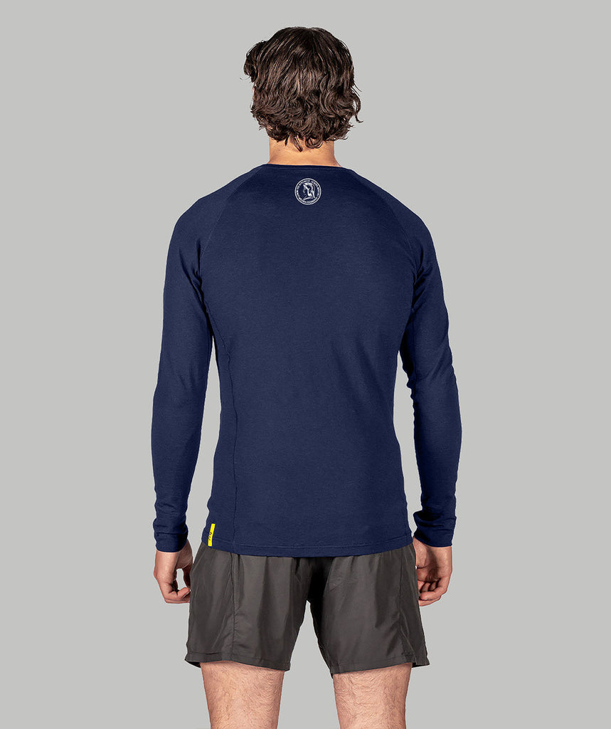 Men's Hotchkiss School Pro-Merino Crew LS - Navy