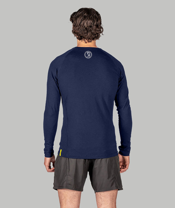 Men's Hotchkiss School Pro-Merino Crew LS - Navy