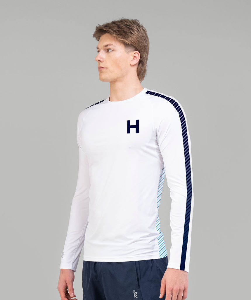 Men's Hotchkiss School Base Layer LS - White/Navy