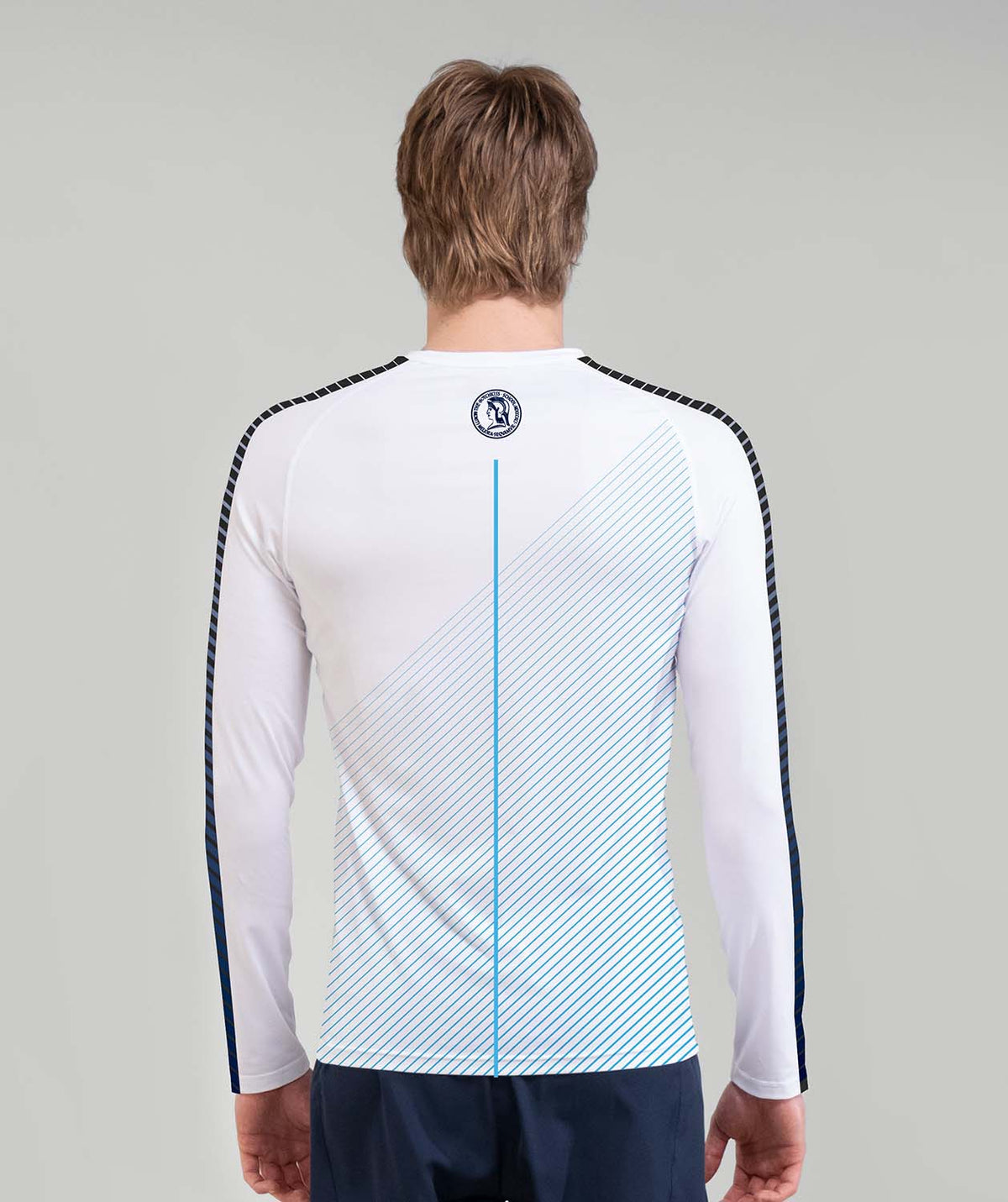 Men's Hotchkiss School Base Layer LS - White/Navy
