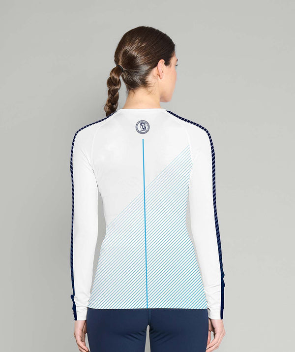 Women's Hotchkiss School Base Layer LS - White/Navy
