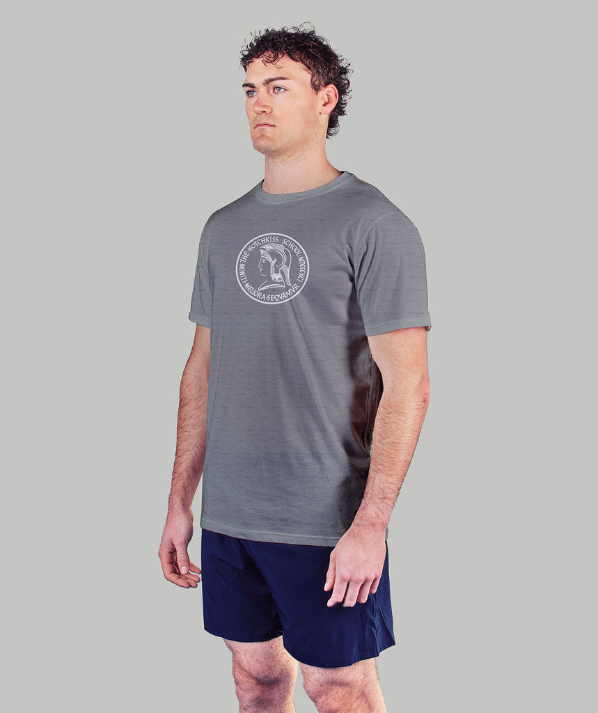 Unisex Hotchkiss School Crew T-Shirt SS - Grey Marle