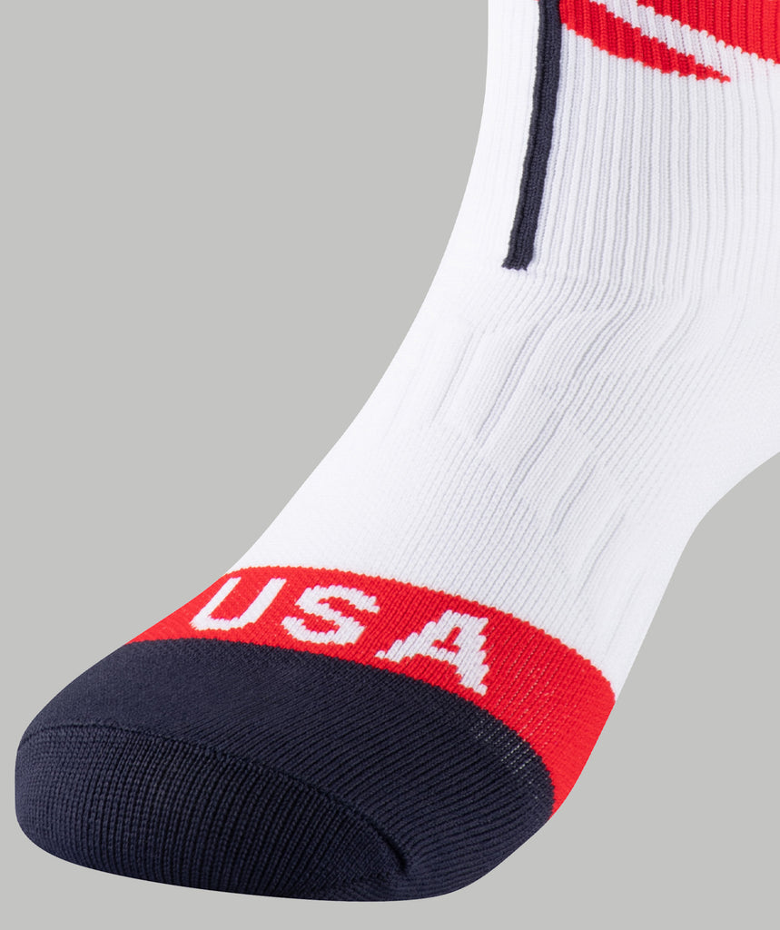 red white and blue nike socks