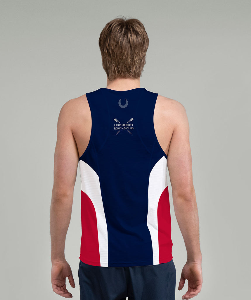 Men's Lake Merritt Rowing Club Performance Tank - Navy/Red/White