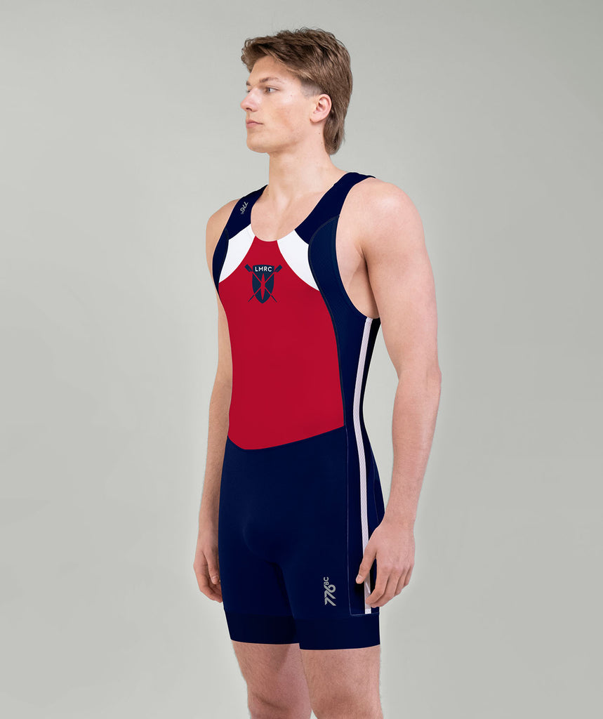 Men's Lake Merritt Rowing Club Pro Unisuit - Navy/Red/White