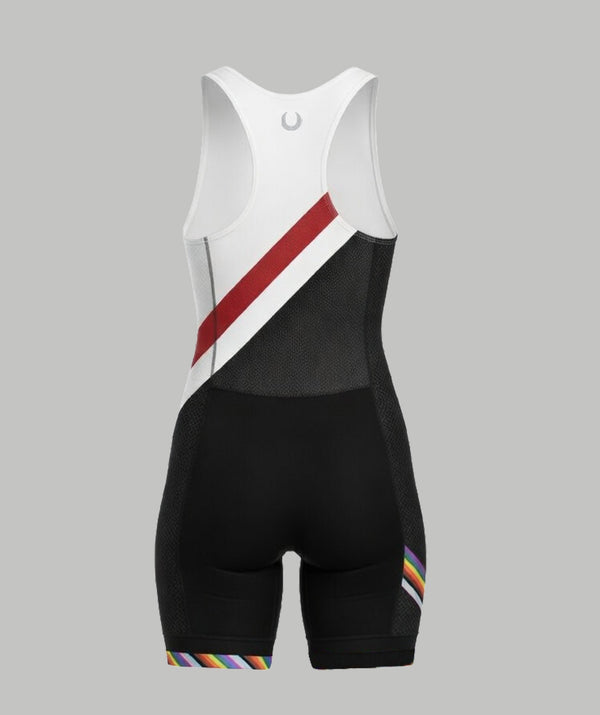 Women's Lake Union Crew Pro Unisuit - Black/White/Red