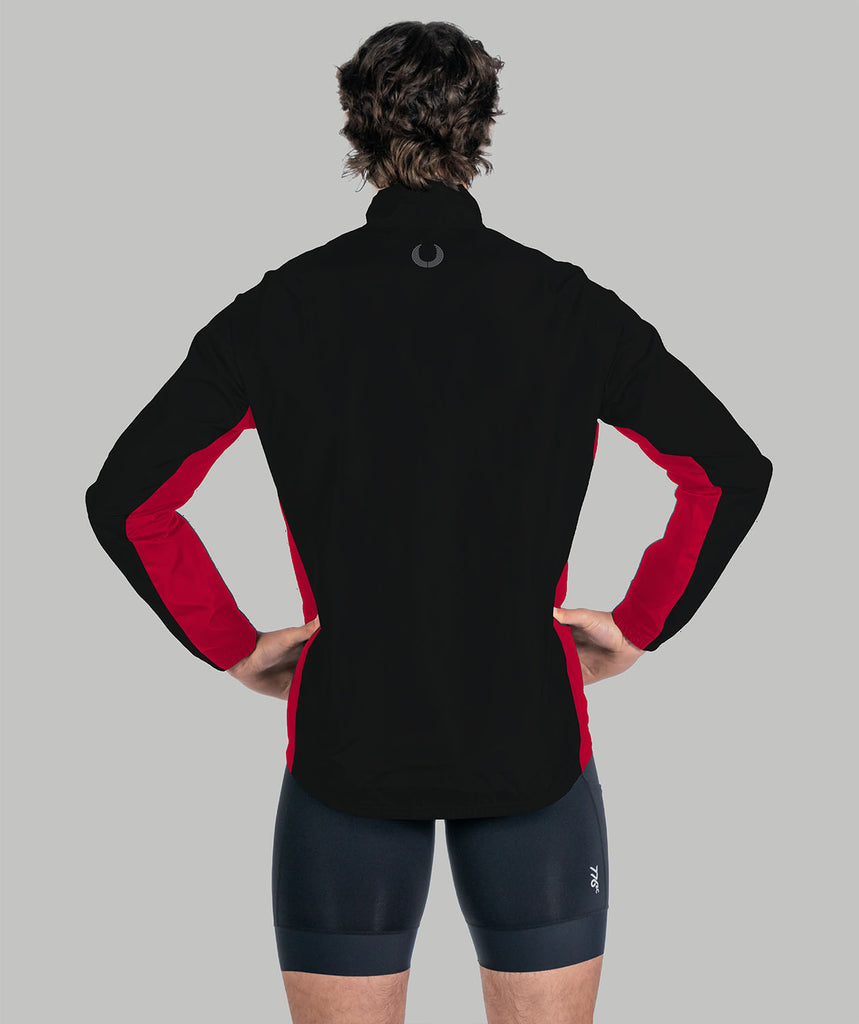 Men's Lawrenceville School Cirrostratus Wind Jacket - Black/Red