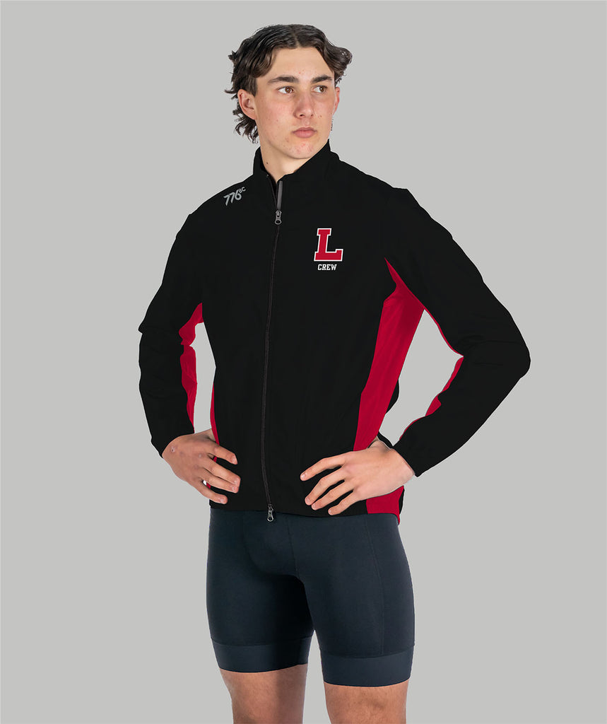 Men's Lawrenceville School Cirrostratus Wind Jacket - Black/Red