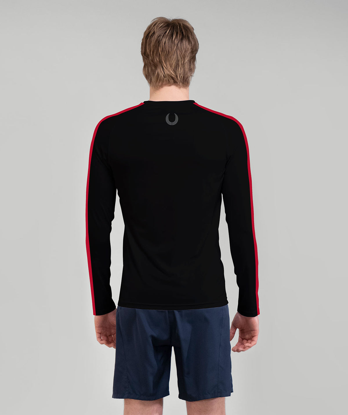 Men's Lawrenceville School Base Layer LS - Black/Red