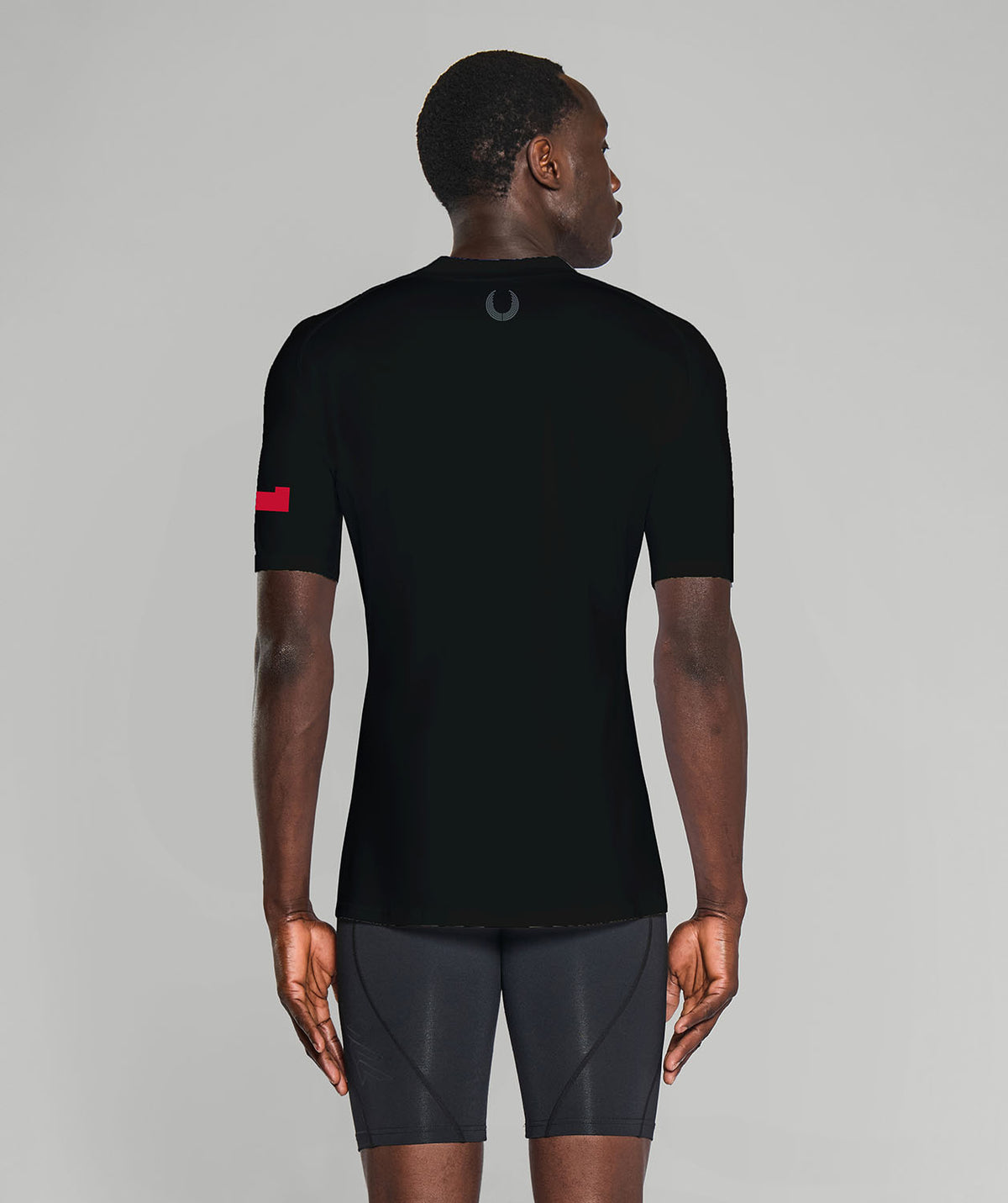 Men's Lawrenceville School Base Layer SS - Black/Red