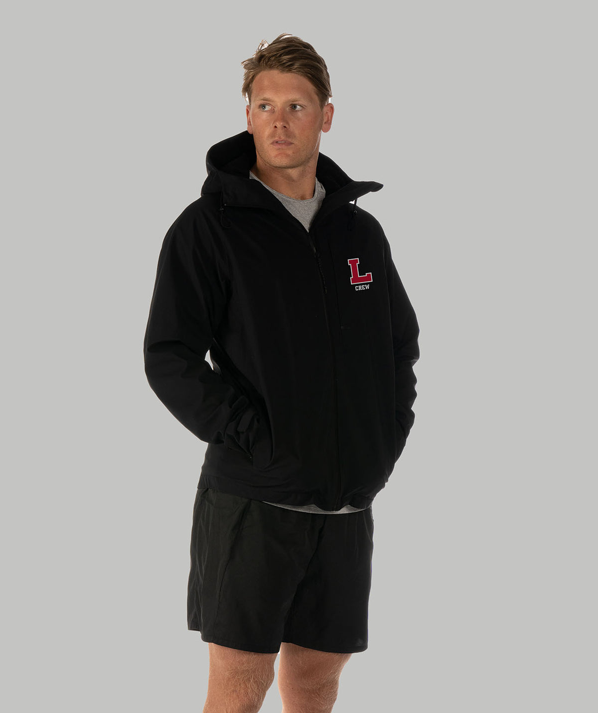 Men's Lawrenceville School Polar Vortex Waterproof Jacket - Black/Red