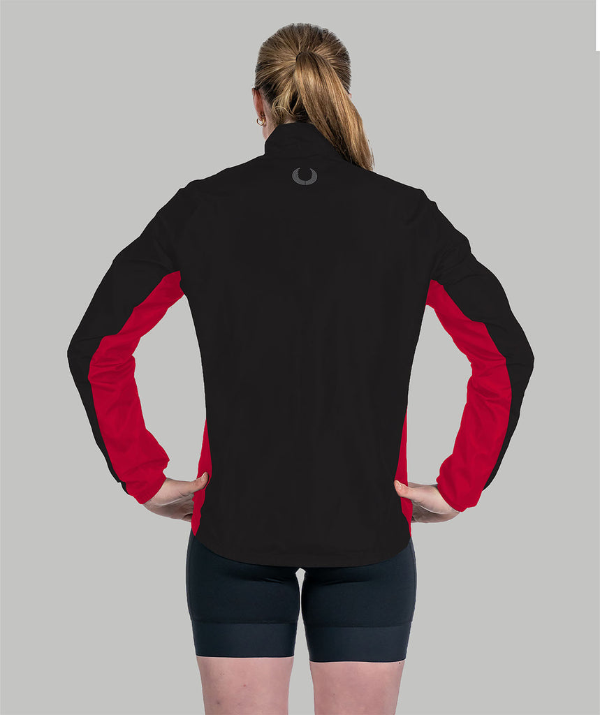 Women's Lawrenceville School Cirrostratus Wind Jacket - Black/Red