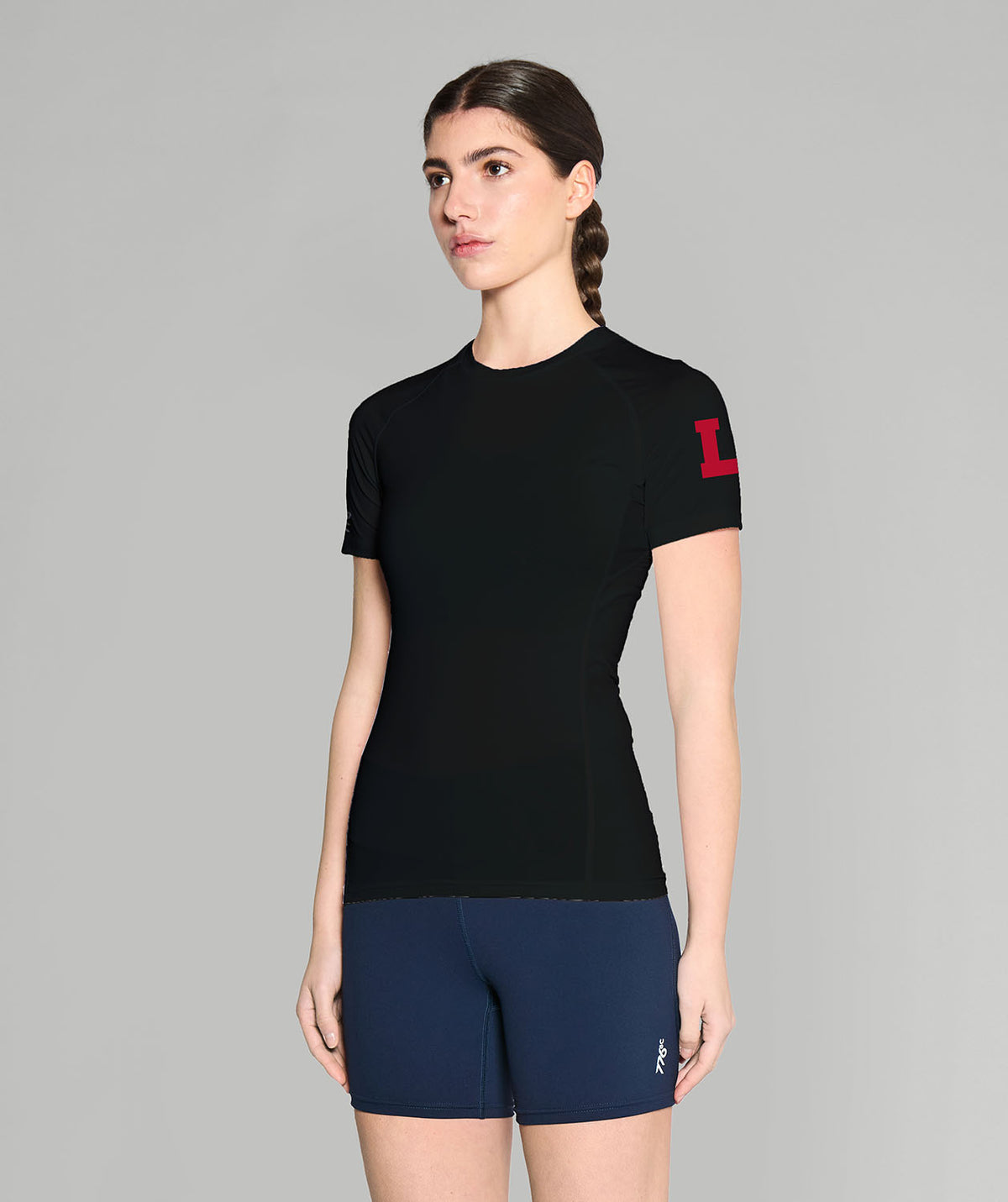 Women's Lawrenceville School Base Layer SS - Black