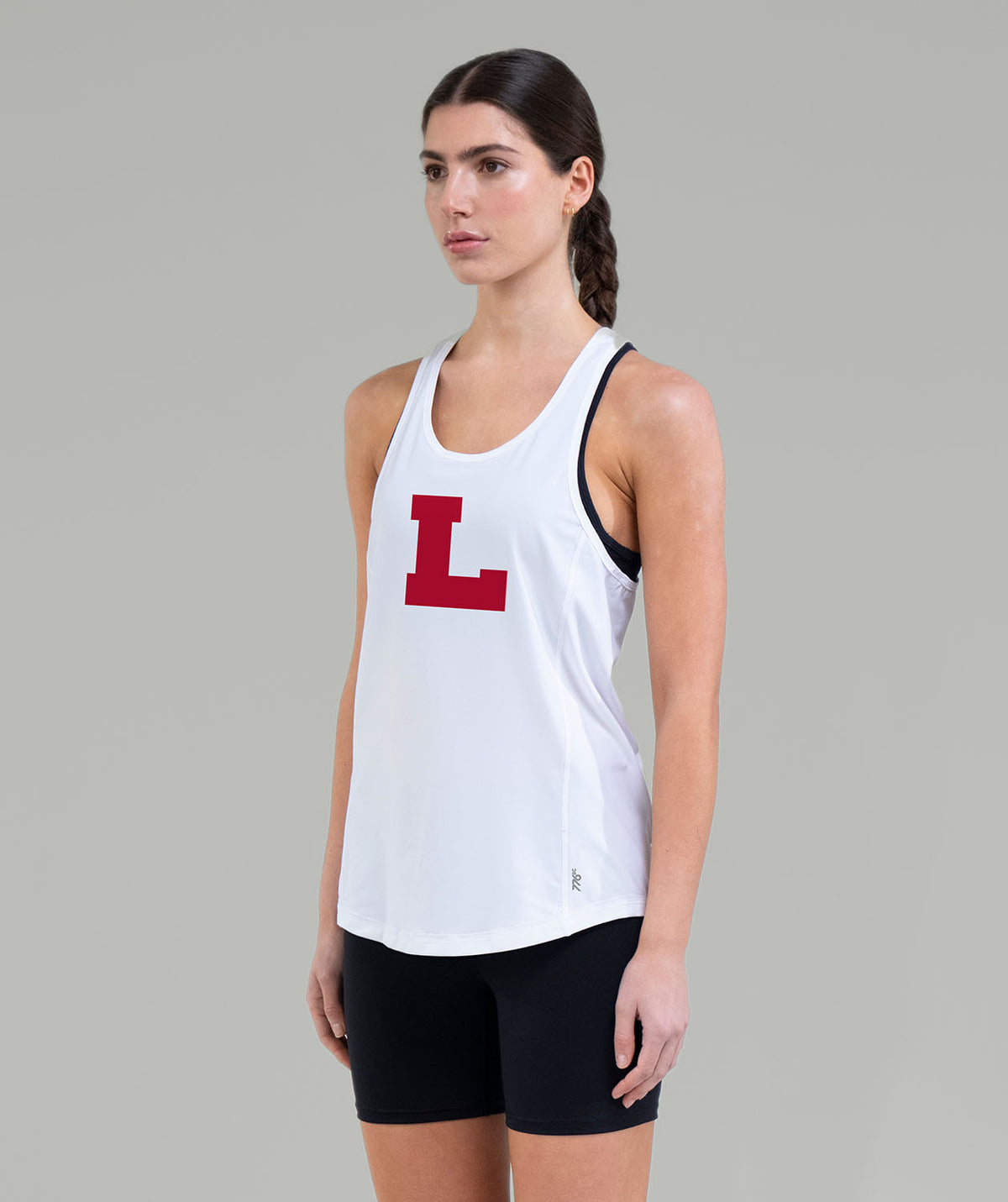 Women's Lawrenceville School Performance Tank - White/Red