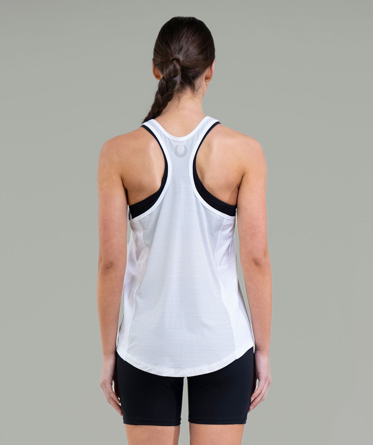 Women's Lawrenceville School Performance Tank - White/Red
