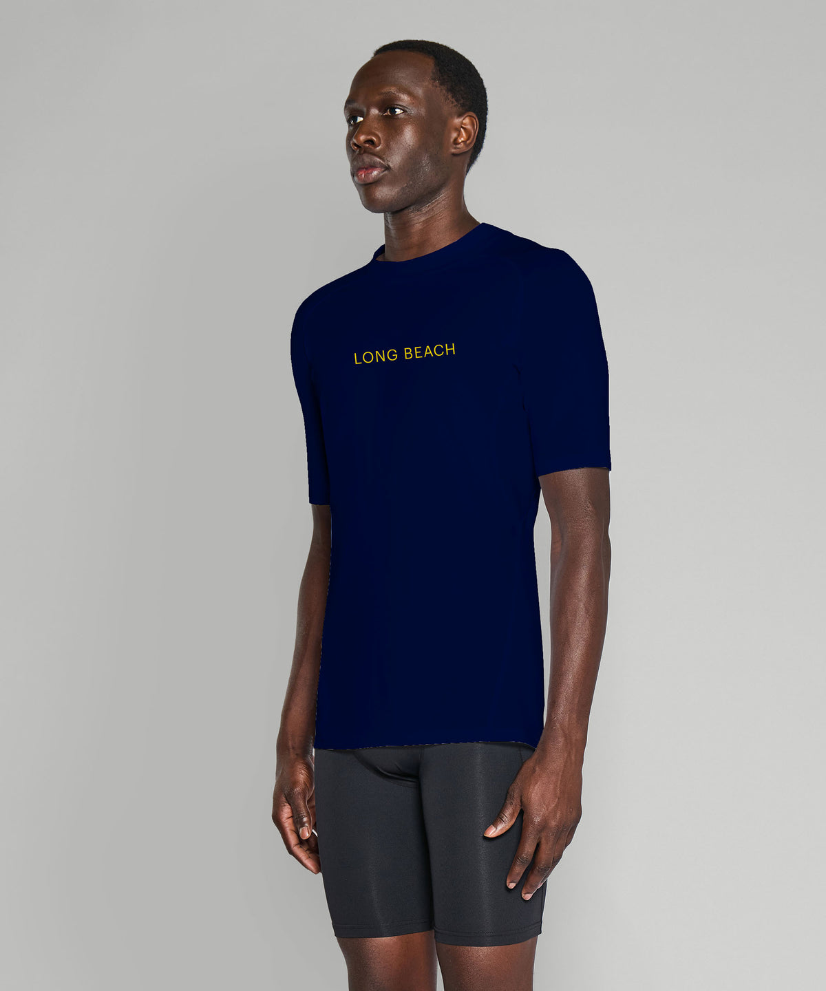 Men's Long Beach Junior Crew Base Layer SS - Navy
