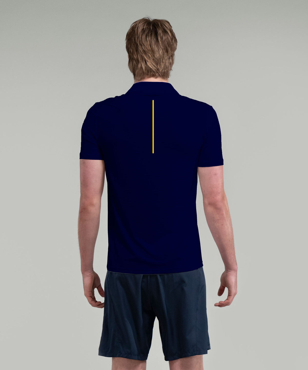Men's Long Beach Junior Crew Polo SS - Navy