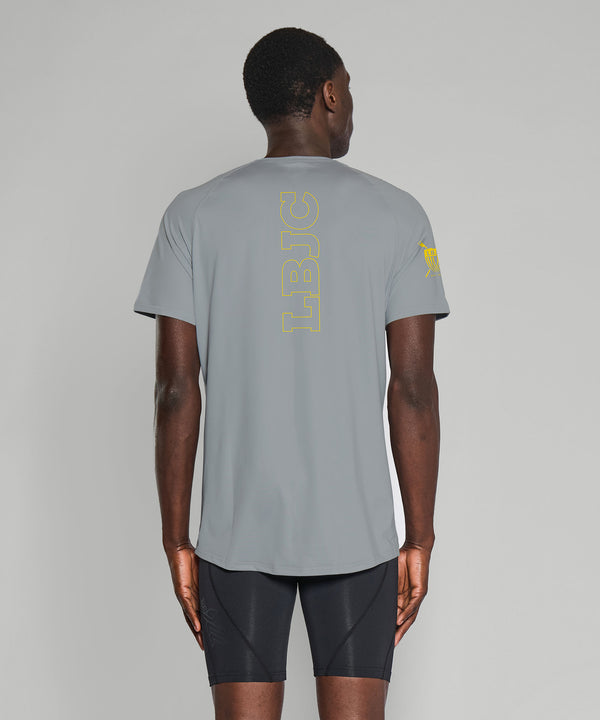 Men's Long Beach Junior Crew Training T-Shirt SS - Grey