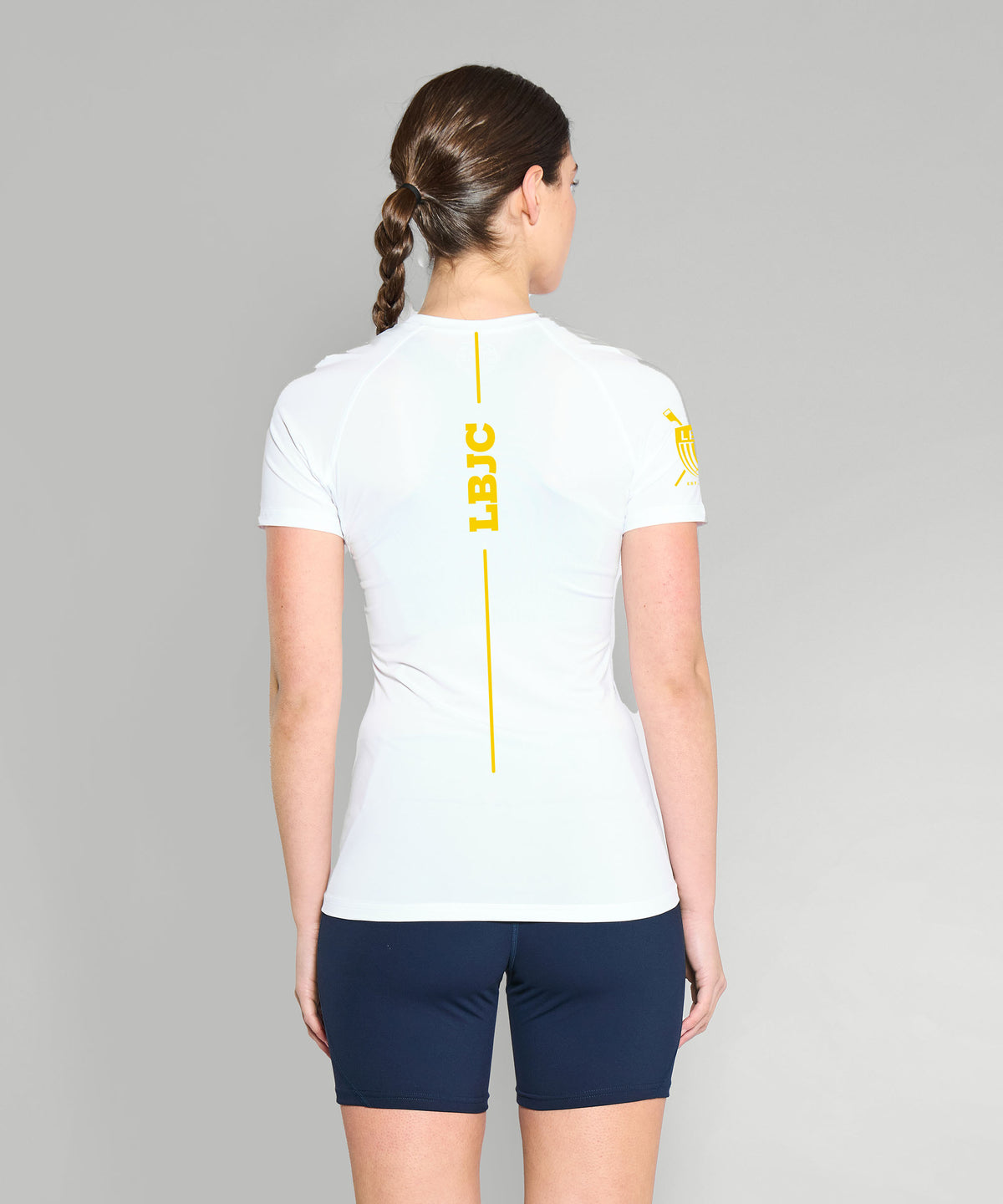 Women's Long Beach Junior Crew Base Layer SS - White
