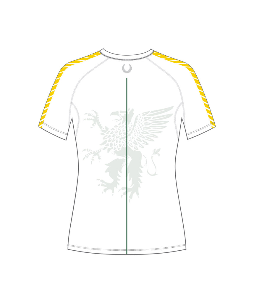 Women's L&N Stem Academy Base Layer SS - White/Green/Yellow