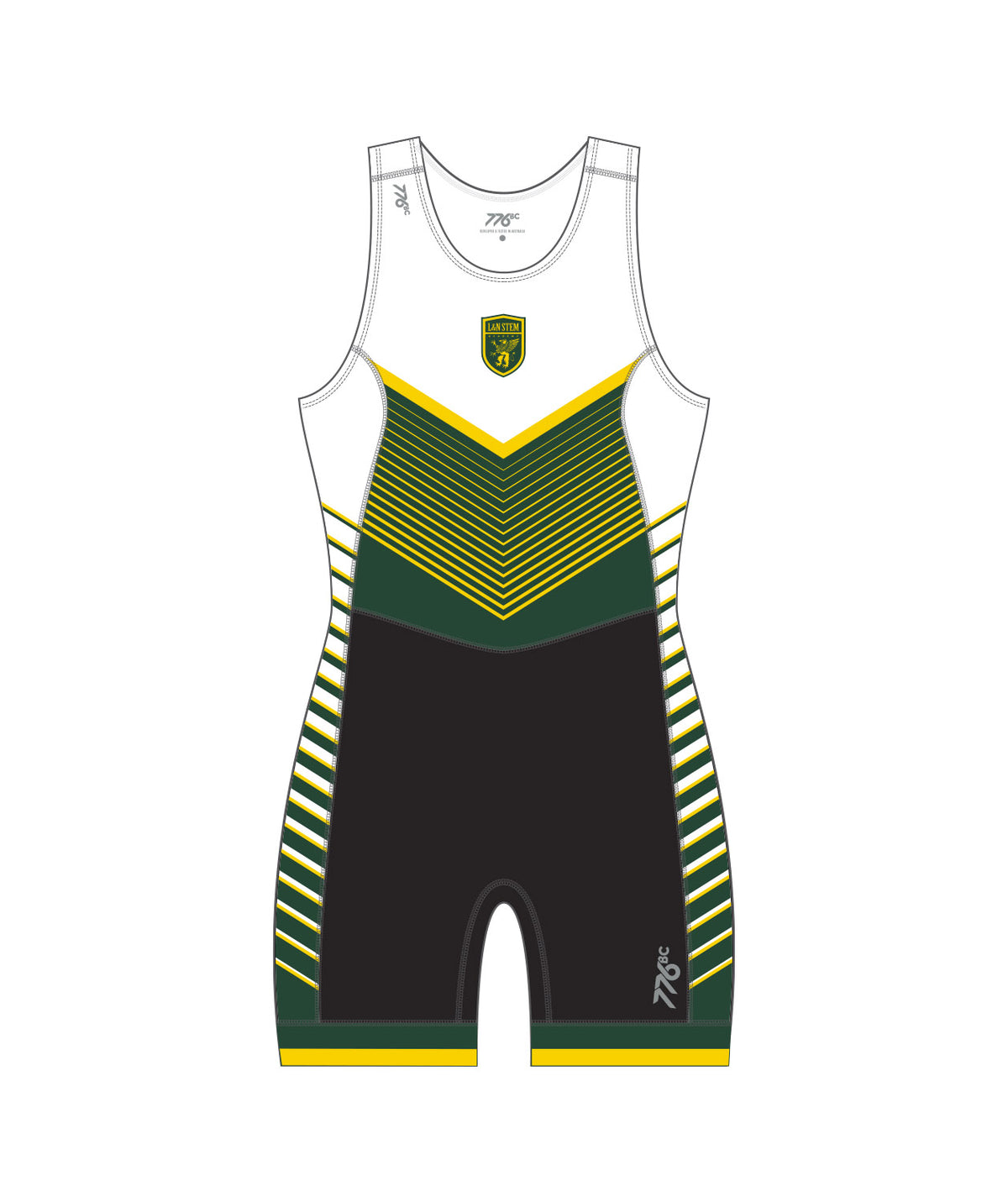 Women's L&N Stem Academy Pro Unisuit - Black/Green/Yellow