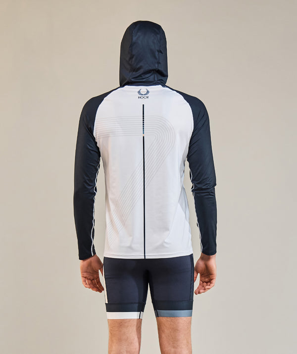 Men's 776BC X HOCR 59 Summer Hoodie LS - Navy/White