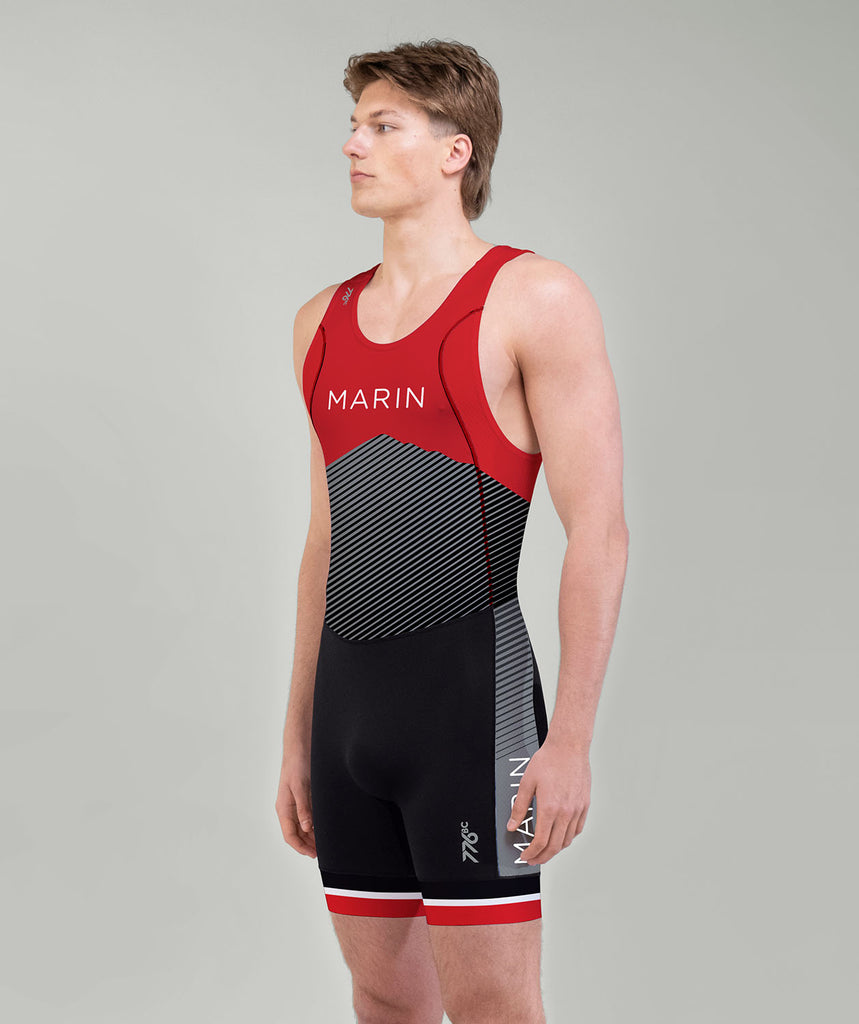 Men's Marin Rowing Pro Unisuit - Red/Grey