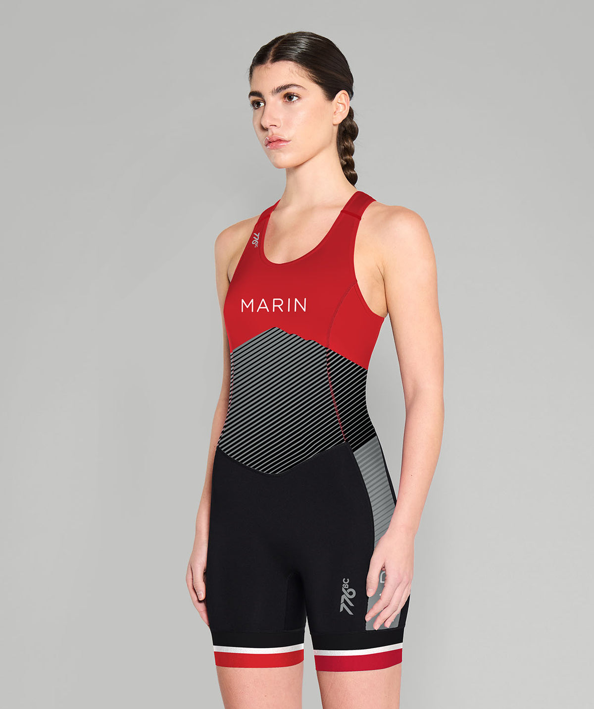 Women's Marin Rowing Pro Unisuit - Red/Grey