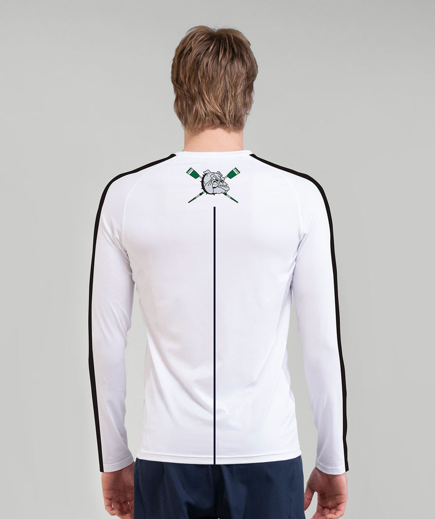 Men's Melbourne Crew Base Layer LS - Green/White