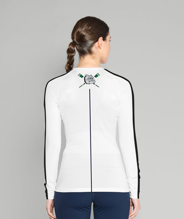 Women's Melbourne Crew Base Layer LS - Green/White