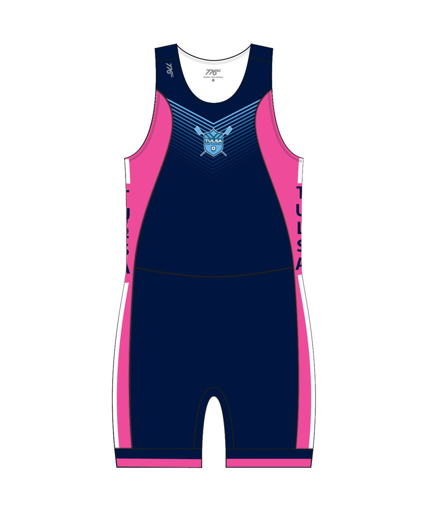 Men's Tulsa Youth Rowing  Pro Unisuit - Navy/Pink