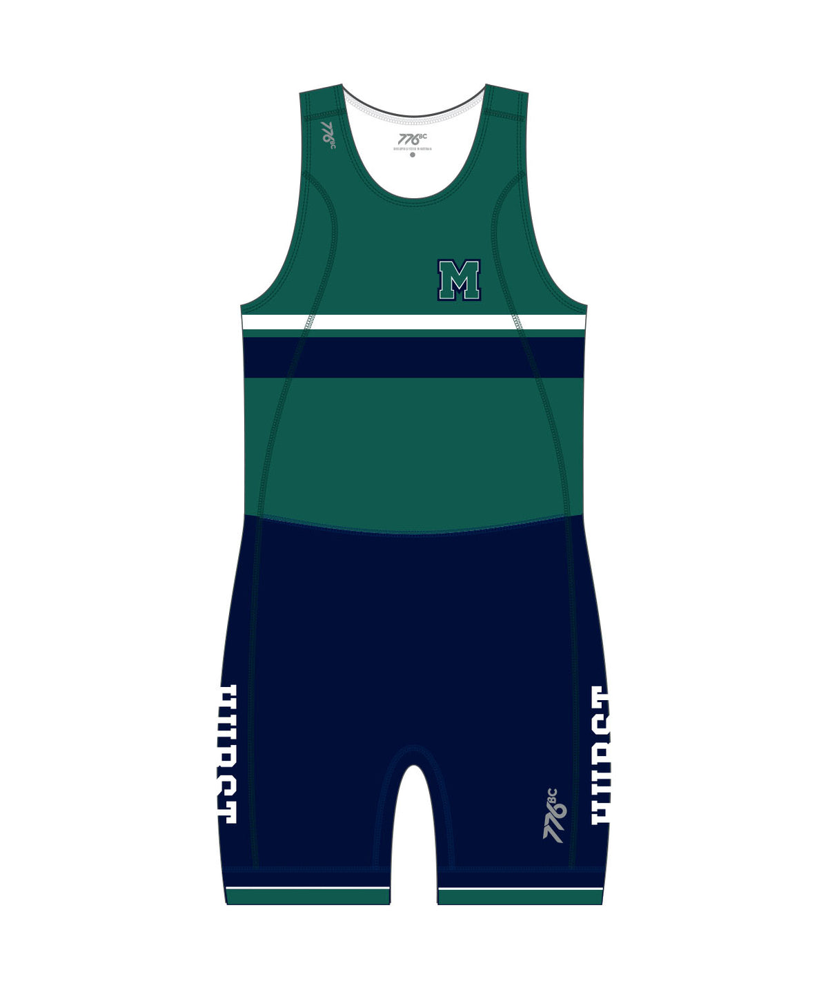 Men's Mercyhurst University Pro Unisuit - Green/Navy