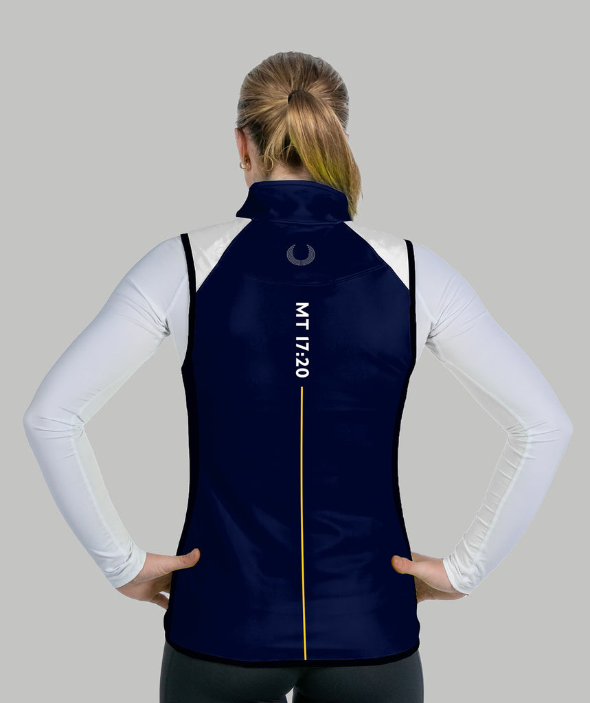 Women's Merion Mercy Rowing Stratus Vest - Navy/Yellow