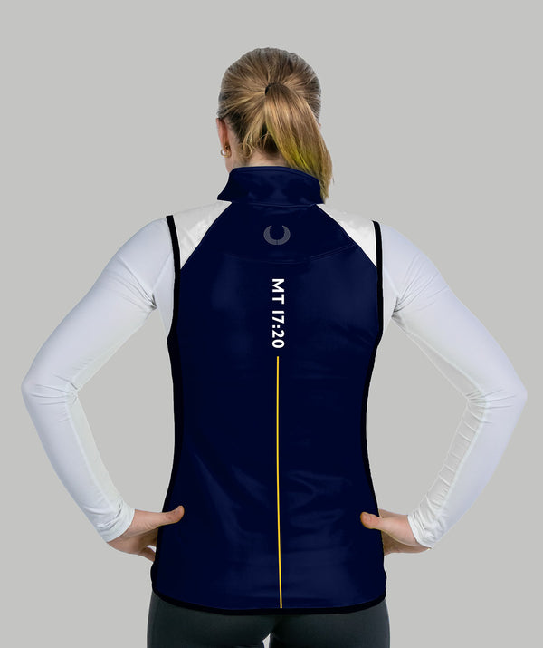 Women's Merion Mercy Rowing Stratus Vest - Navy/Yellow