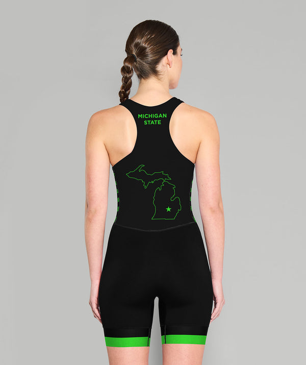 Women's Michigan State Pro Unisuit - Neon Green