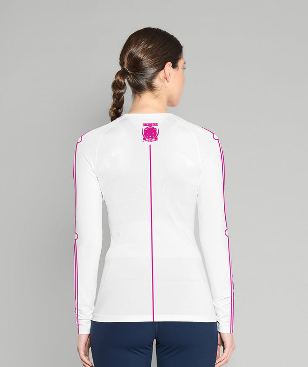 Women's MIT Base Layer LS - White/Pink