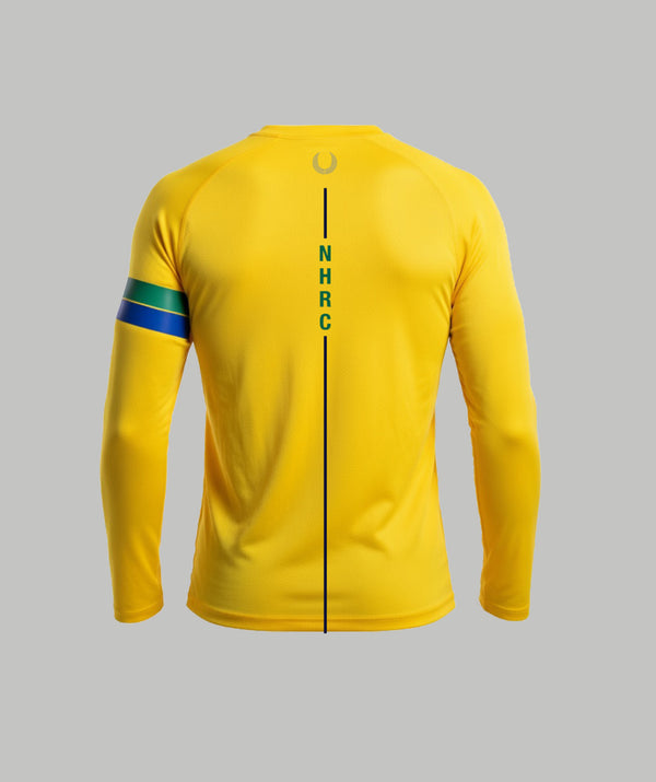 Men's New Haven Rowing Club Winter Base Layer LS - Neon Yellow