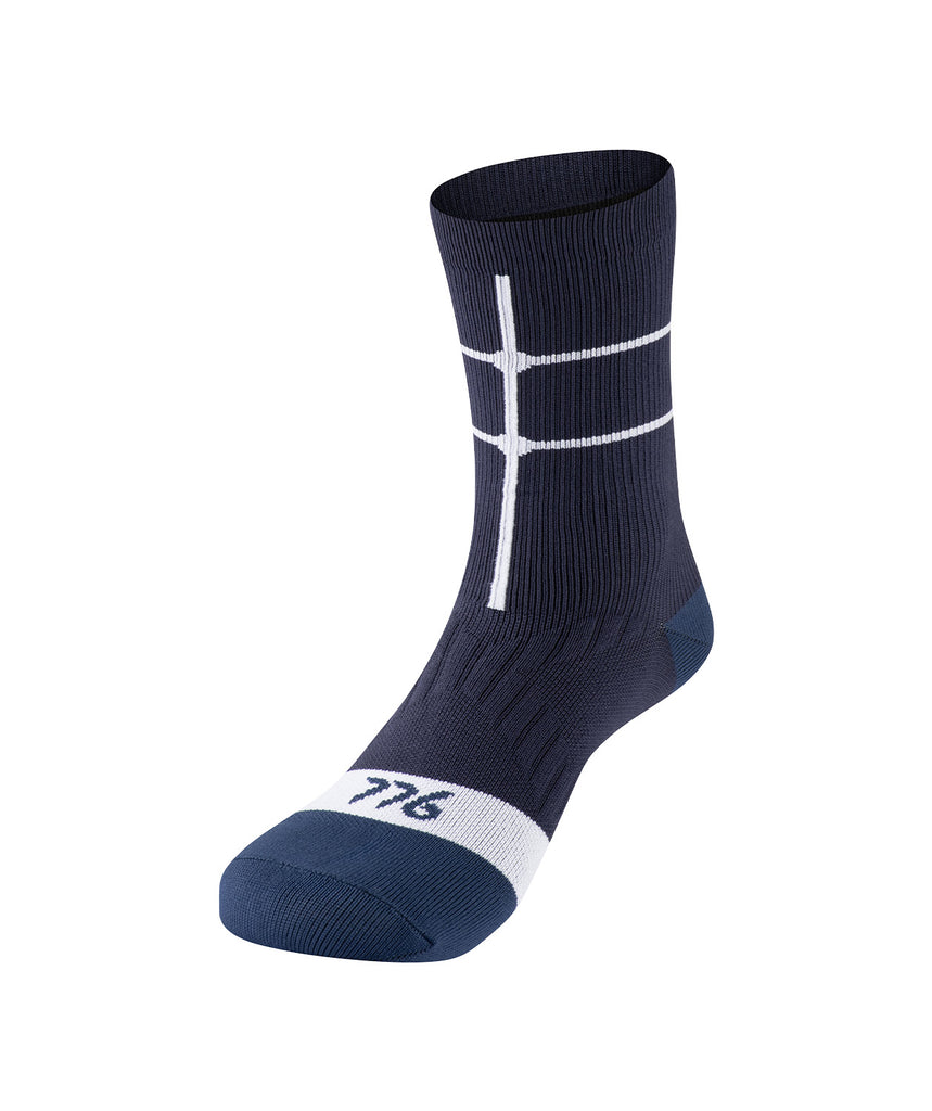 Motion Performance Socks - Navy/White