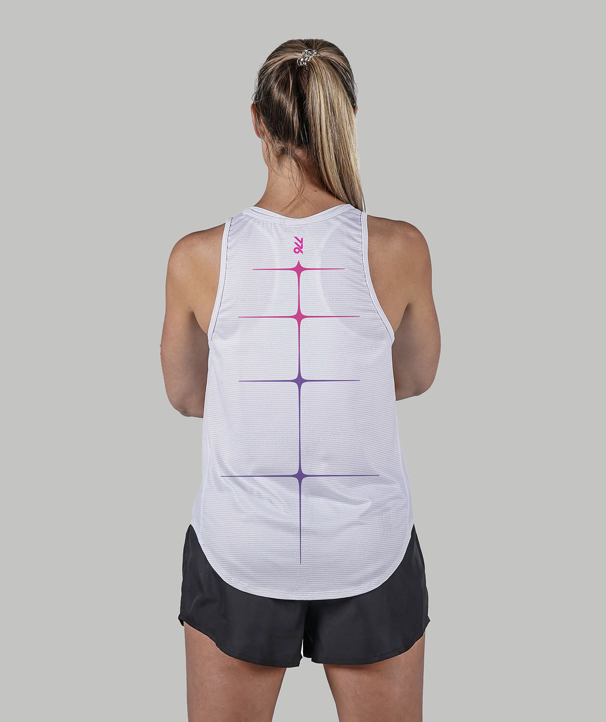 Women's 776BC Vivid Motion Training Tank - White/Pink/Violet
