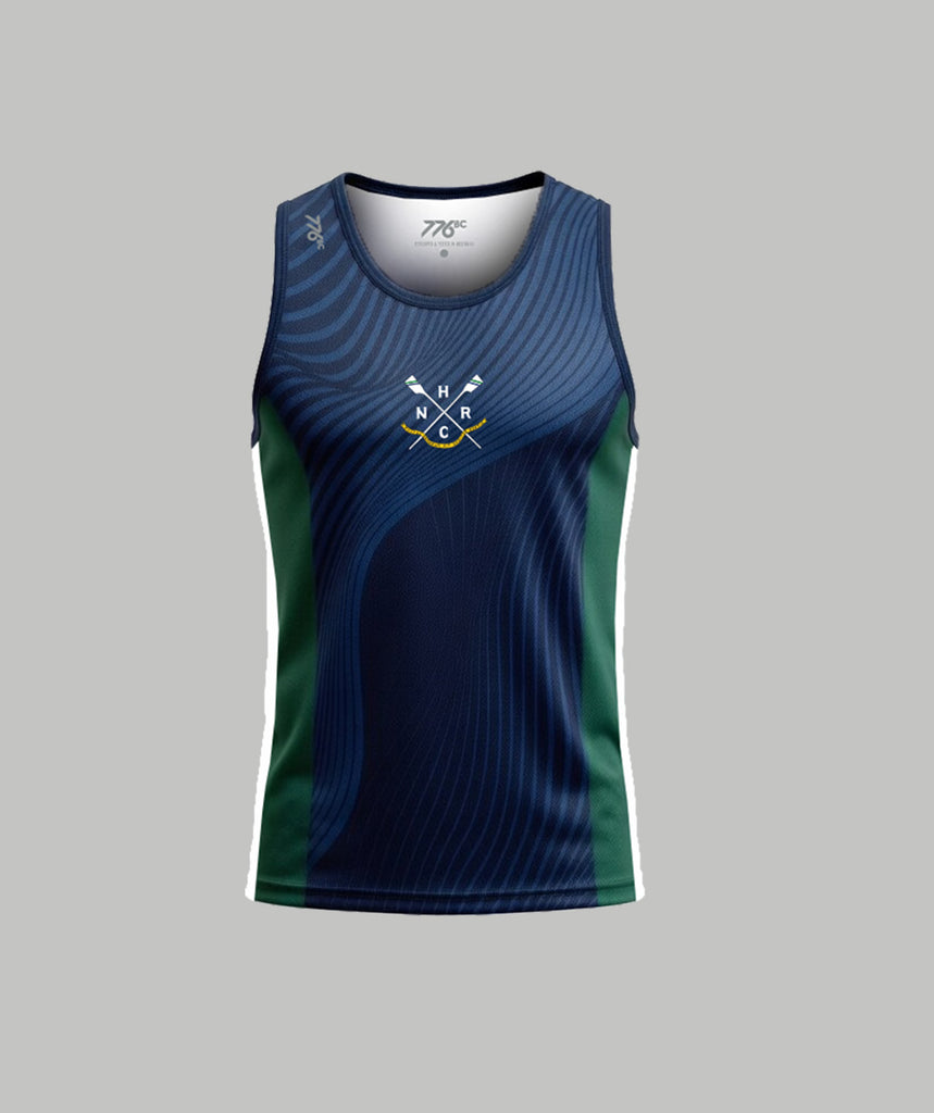 Men's New Haven Rowing Club Performance Tank - Navy/Green