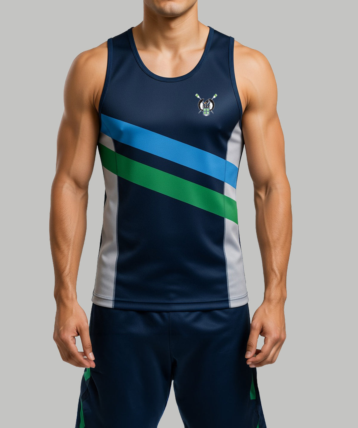 Men's Greater Houston Rowing Club Performance Tank - Blue