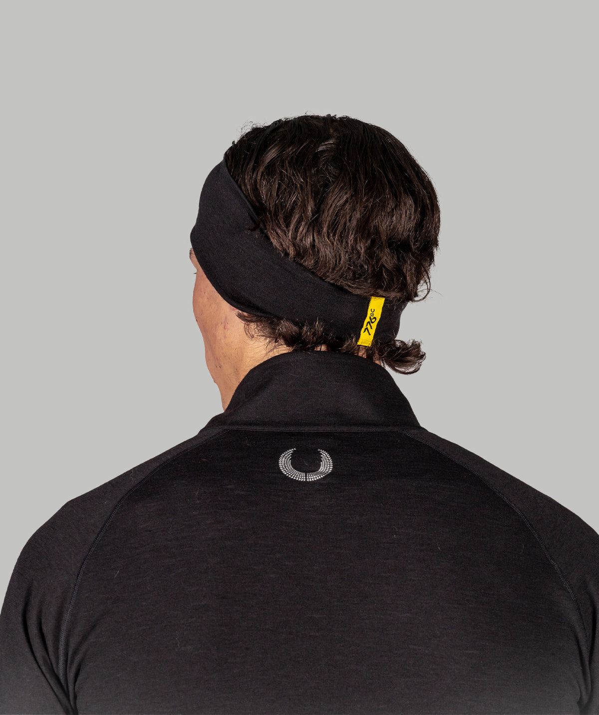 Unisex Wreath Pro-Merino Headband - Black