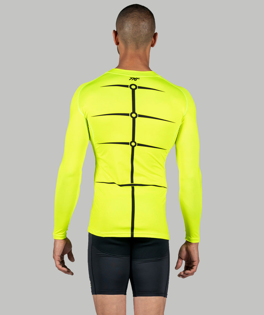 Men's Motion 2.0 LS Base Layer - Neon Yellow/Black