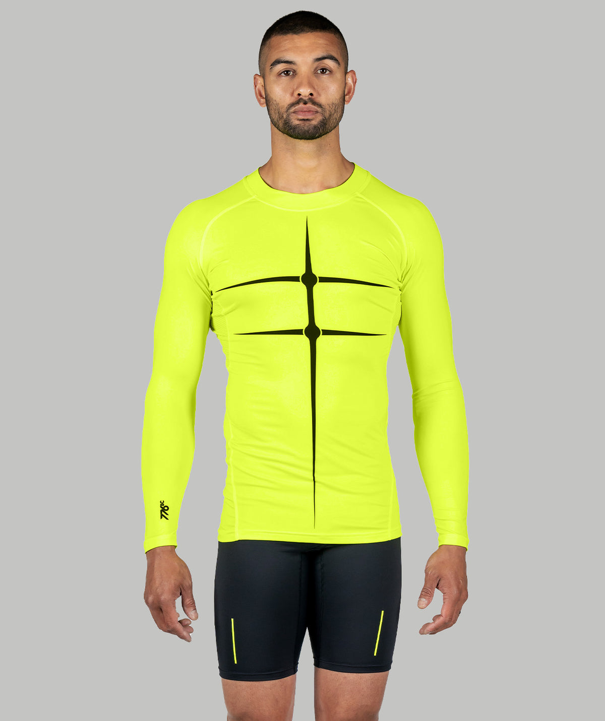 Men's Motion 2.0 LS Base Layer - Neon Yellow/Black