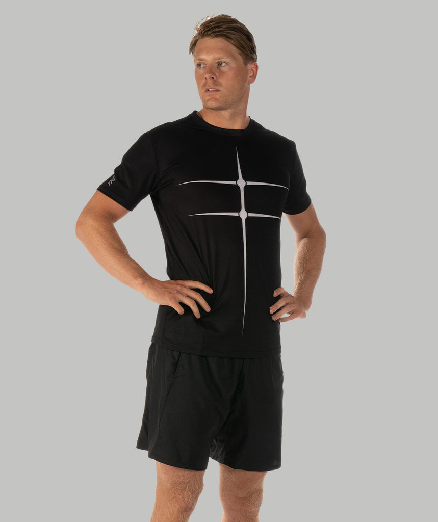Men's Motion Pro Performance 2.0 T-Shirt - Black/White