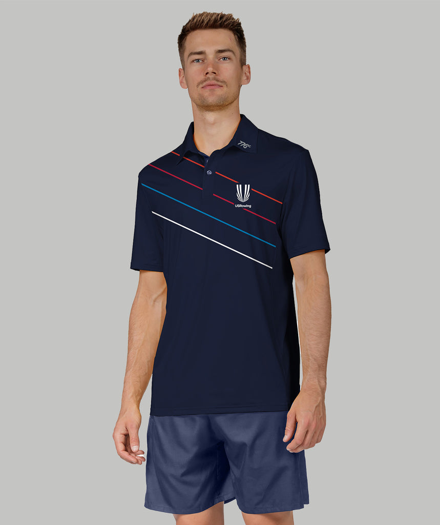 Men's 776BC X USRowing Polo SS 03 - Navy