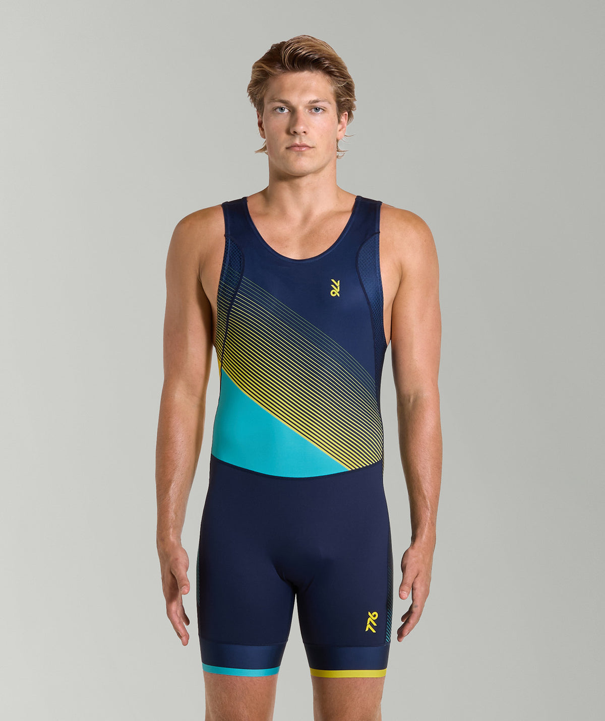 Men's Velocity Pro Unisuit - Navy/Neon Yellow