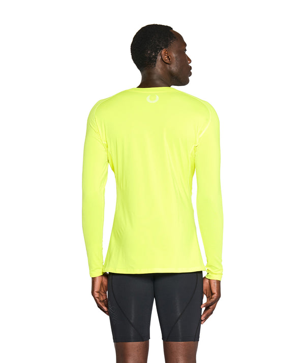 Men's Wreath Winter Base Layer LS - Neon Yellow